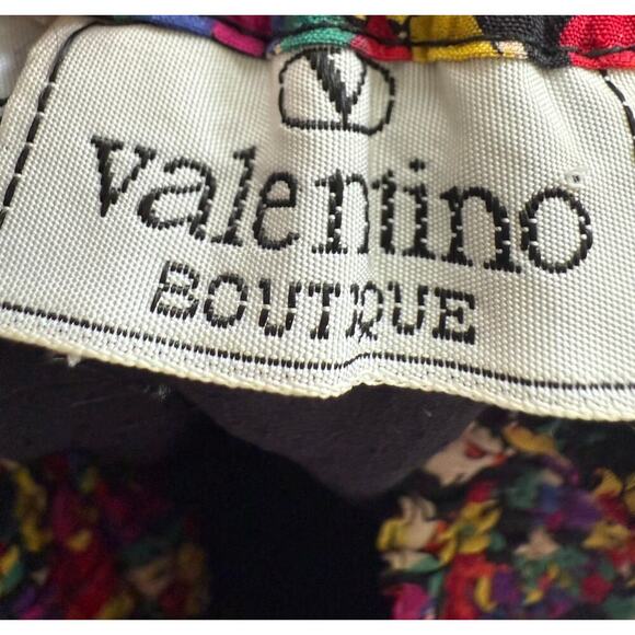 Valentino Skirt Women’s size 6 Vintage Floral Elastic Waist Made in Italy - Picture 6 of 8